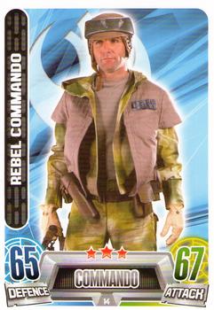 2013 Topps Force Attax Star Wars Movie Edition Series 2 #14 Rebel Commando Front