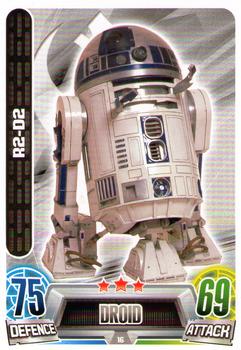 2013 Topps Force Attax Star Wars Movie Edition Series 2 #16 R2-D2 Front