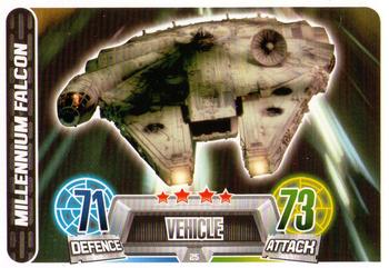 2013 Topps Force Attax Star Wars Movie Edition Series 2 #25 Millennium Falcon Front