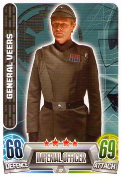 2013 Topps Force Attax Star Wars Movie Edition Series 2 #37 General Veers Front