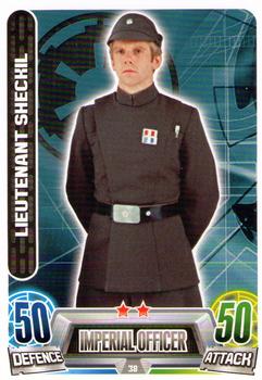 2013 Topps Force Attax Star Wars Movie Edition Series 2 #38 Lieutenant Sheckil Front