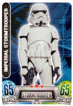 2013 Topps Force Attax Star Wars Movie Edition Series 2 #40 Imperial Stormtrooper Front