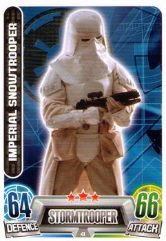 2013 Topps Force Attax Star Wars Movie Edition Series 2 #41 Imperial Snowtrooper Front