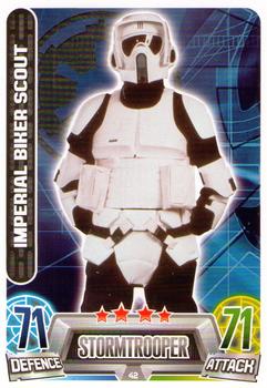 2013 Topps Force Attax Star Wars Movie Edition Series 2 #42 Imperial Biker Scout Front