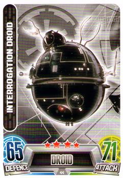 2013 Topps Force Attax Star Wars Movie Edition Series 2 #44 Interrogation Droid Front