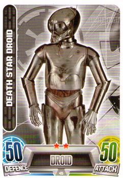 2013 Topps Force Attax Star Wars Movie Edition Series 2 #45 Death Star Droid Front