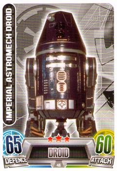 2013 Topps Force Attax Star Wars Movie Edition Series 2 #46 Imperial Astromech Droid Front