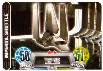 2013 Topps Force Attax Star Wars Movie Edition Series 2 #50 Imperial Shuttle Front