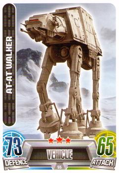 2013 Topps Force Attax Star Wars Movie Edition Series 2 #55 AT-AT Walker Front