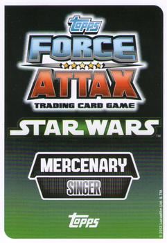 2013 Topps Force Attax Star Wars Movie Edition Series 2 #72 Sy Snootles Back