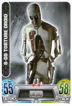 2013 Topps Force Attax Star Wars Movie Edition Series 2 #80 8-D8 Torture Droid Front