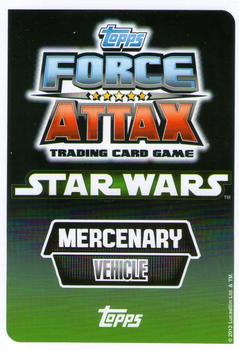 2013 Topps Force Attax Star Wars Movie Edition Series 2 #85 Desert Skiff Back