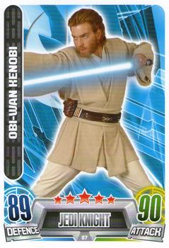 2013 Topps Force Attax Star Wars Movie Edition Series 2 #87 Obi-Wan Kenobi Front