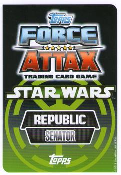 2013 Topps Force Attax Star Wars Movie Edition Series 2 #206 Padmé Amidala Back