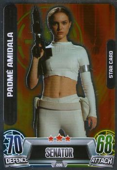 2013 Topps Force Attax Star Wars Movie Edition Series 2 #206 Padmé Amidala Front