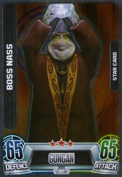 2013 Topps Force Attax Star Wars Movie Edition Series 2 #207 Boss Nass Front
