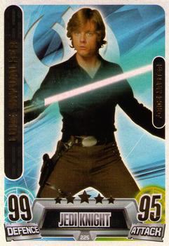 2013 Topps Force Attax Star Wars Movie Edition Series 2 #225 Luke Skywalker Front