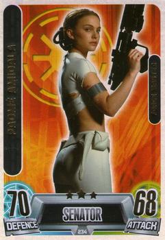 2013 Topps Force Attax Star Wars Movie Edition Series 2 #234 Padmé Amidala Front