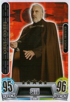 2013 Topps Force Attax Star Wars Movie Edition Series 2 #236 Count Dooku Front