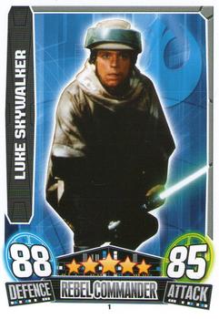 2013 Topps Force Attax Star Wars Movie Edition Series 3 #1 Luke Skywalker Front