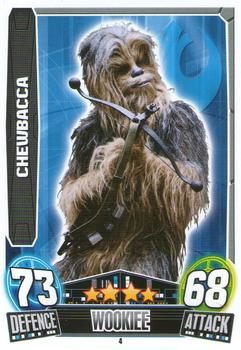 2013 Topps Force Attax Star Wars Movie Edition Series 3 #4 Chewbacca Front