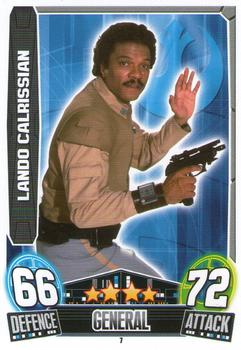 2013 Topps Force Attax Star Wars Movie Edition Series 3 #7 Lando Calrissian Front