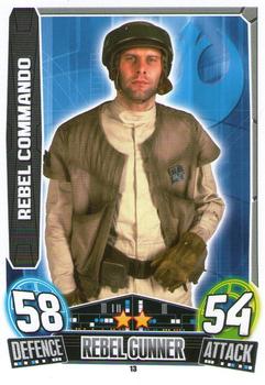 2013 Topps Force Attax Star Wars Movie Edition Series 3 #13 Rebel Commando Front