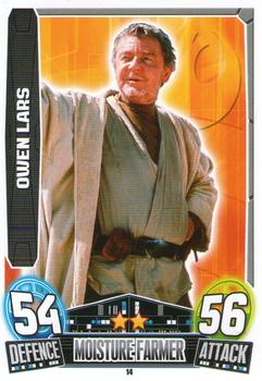 2013 Topps Force Attax Star Wars Movie Edition Series 3 #14 Owen Lars Front