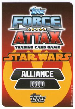 2013 Topps Force Attax Star Wars Movie Edition Series 3 #16 R2-D2 Back