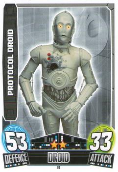2013 Topps Force Attax Star Wars Movie Edition Series 3 #19 Protocol Droid Front