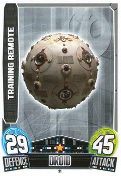 2013 Topps Force Attax Star Wars Movie Edition Series 3 #21 Training Remote Front