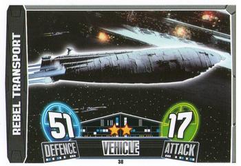 2013 Topps Force Attax Star Wars Movie Edition Series 3 #38 Rebel Transport Front