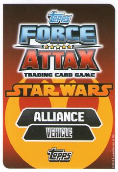 2013 Topps Force Attax Star Wars Movie Edition Series 3 #39 Snowspeeder Back