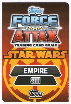 2013 Topps Force Attax Star Wars Movie Edition Series 3 #43 Darth Vader Back