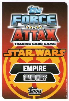 2013 Topps Force Attax Star Wars Movie Edition Series 3 #44 Grand Moff Tarkin Back