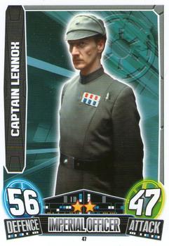 2013 Topps Force Attax Star Wars Movie Edition Series 3 #47 Captain Lennox Front