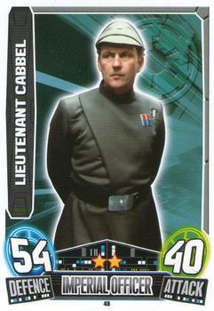 2013 Topps Force Attax Star Wars Movie Edition Series 3 #48 Lieutant Cabbel Front
