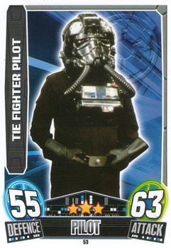 2013 Topps Force Attax Star Wars Movie Edition Series 3 #53 TIE Fighter Pilot Front