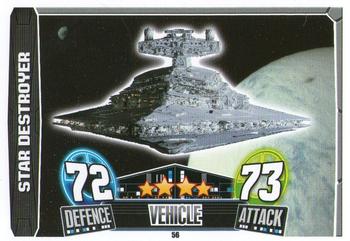 2013 Topps Force Attax Star Wars Movie Edition Series 3 #56 Star Destroyer Front