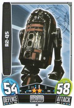 2013 Topps Force Attax Star Wars Movie Edition Series 3 #68 R2-Q5 Front