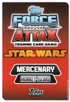 2013 Topps Force Attax Star Wars Movie Edition Series 3 #74 Salacious Crumb Back