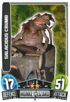 2013 Topps Force Attax Star Wars Movie Edition Series 3 #74 Salacious Crumb Front