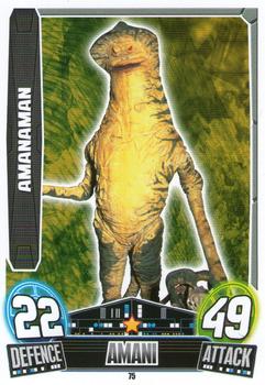 2013 Topps Force Attax Star Wars Movie Edition Series 3 #75 Amanaman Front