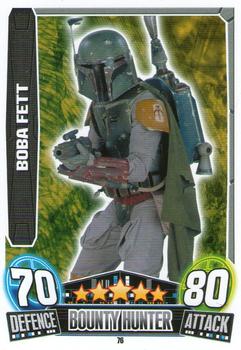2013 Topps Force Attax Star Wars Movie Edition Series 3 #76 Boba Fett Front
