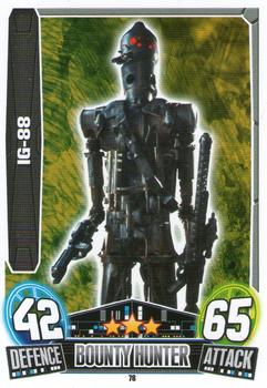 2013 Topps Force Attax Star Wars Movie Edition Series 3 #78 IG-88 Front