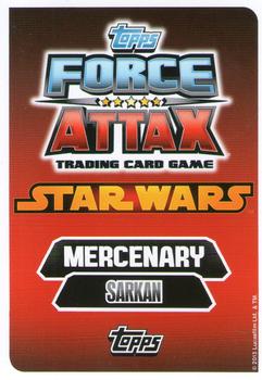 2013 Topps Force Attax Star Wars Movie Edition Series 3 #85 Melas Back