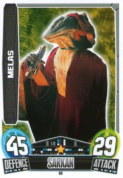 2013 Topps Force Attax Star Wars Movie Edition Series 3 #85 Melas Front
