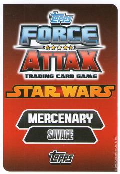 2013 Topps Force Attax Star Wars Movie Edition Series 3 #88 Tusken Raider Back