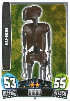 2013 Topps Force Attax Star Wars Movie Edition Series 3 #90 EV-9D9 Front