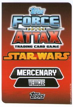 2013 Topps Force Attax Star Wars Movie Edition Series 3 #91 Slave 1 Back